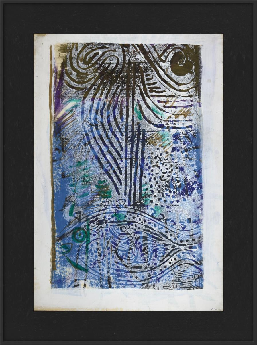 BEDRİ RAHMİ EYÜBOĞLU - KAĞIT ÜZERİ GUAJ