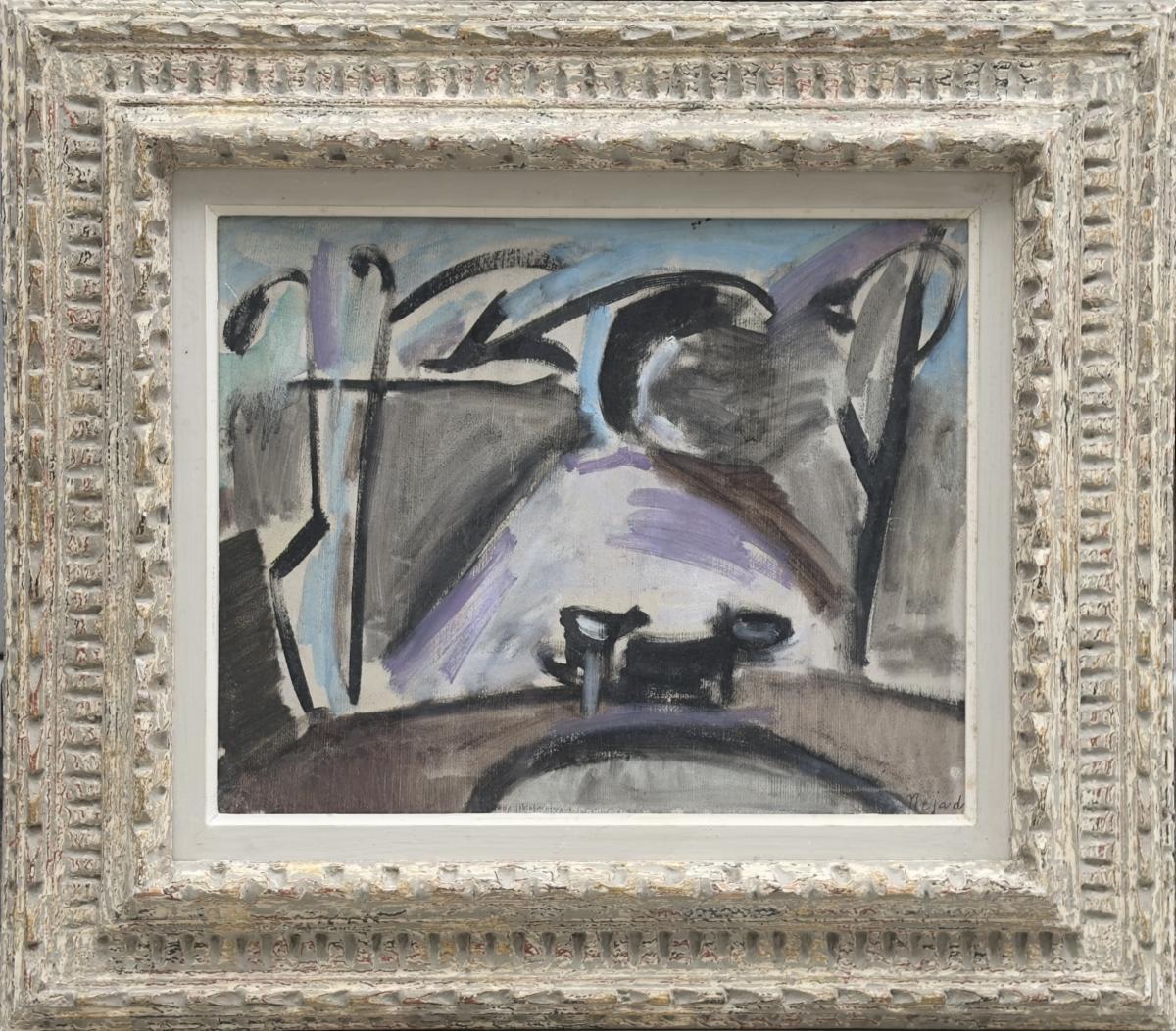 NEJAD MELİH DEVRİM - MUKAVVA ÜZERİ YAĞLIBOYA