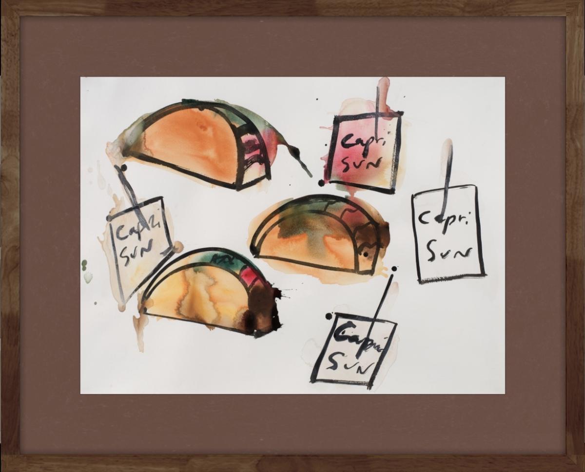 KATHERINE BERNHARDT - KAĞIT ÜZERİ AKRİLİK